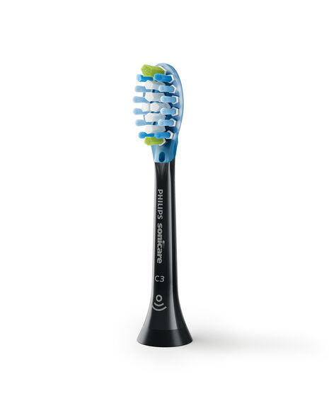 Sonicare Diamond Clean Connected Plaque Brush Head 2 Pack Black